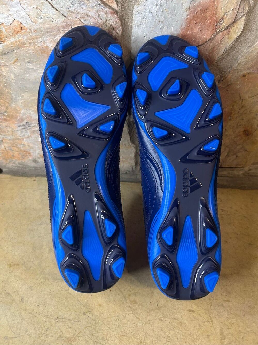 Adidas Copa Sense 4 Flexible Ground Soccer Cleats Navy Blue Orange Men's Size 10 - Picture 6 of 8